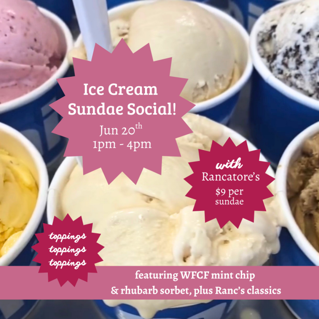 2026 Ice Cream Sundae Social with Rancatore's!